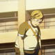 Here, Prompto is breathing heavily after running.